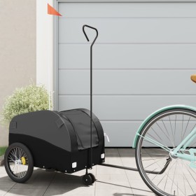 Remolque para bicicleta hierro negro 30 kg de , Remolques para bicicletas - Ref: Foro24-94143, Precio: 88,38 €, Descuento: %