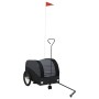 Remolque para bicicleta hierro negro 30 kg de , Remolques para bicicletas - Ref: Foro24-94143, Precio: 88,38 €, Descuento: %