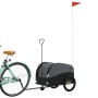 Remolque para bicicleta hierro negro 30 kg de , Remolques para bicicletas - Ref: Foro24-94143, Precio: 88,38 €, Descuento: %