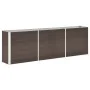 Arriate de jardín de acero galvanizado marrón 240x40x77 cm de vidaXL, Maceteros y jardineras - Ref: Foro24-47042, Precio: 71,...
