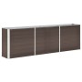 Arriate de jardín de acero galvanizado marrón 240x40x77 cm de vidaXL, Maceteros y jardineras - Ref: Foro24-47042, Precio: 76,...
