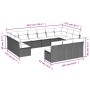 Set de sofás de jardín con cojines 13 piezas ratán PE marrón de , Conjuntos de jardín - Ref: Foro24-3218393, Precio: 795,95 €...