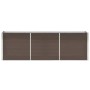 Arriate de jardín de acero galvanizado marrón 240x40x77 cm de vidaXL, Maceteros y jardineras - Ref: Foro24-47042, Precio: 76,...