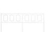 White metal headboard 200 cm by , Headboards and footboards - Ref: Foro24-374328, Price: 49,62 €, Discount: %