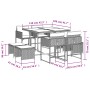 Set comedor de jardín 9 pzas cojines ratán sintético gris claro de , Conjuntos de jardín - Ref: Foro24-3211319, Precio: 373,3...