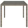Mesa de jardín superficie de vidrio ratán PE gris 150x90x75 cm de , Mesas de jardín - Ref: Foro24-365532, Precio: 147,47 €, D...