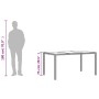 Mesa de jardín superficie de vidrio ratán PE gris 150x90x75 cm de , Mesas de jardín - Ref: Foro24-365532, Precio: 147,47 €, D...