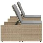 Sun loungers with table 2 units beige synthetic rattan by , Loungers - Ref: Foro24-368425, Price: 182,96 €, Discount: %