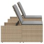 Tumbonas con mesita 2 unidades ratán sintético beige de , Tumbonas - Ref: Foro24-368425, Precio: 186,30 €, Descuento: %