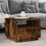 Mesa de centro con luces LED roble ahumado 50x49x40 cm de , Mesas de centro - Ref: Foro24-839830, Precio: 57,44 €, Descuento: %