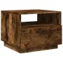 Mesa de centro con luces LED roble ahumado 50x49x40 cm de , Mesas de centro - Ref: Foro24-839830, Precio: 57,44 €, Descuento: %