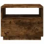 Mesa de centro con luces LED roble ahumado 50x49x40 cm de , Mesas de centro - Ref: Foro24-839830, Precio: 57,44 €, Descuento: %
