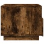 Mesa de centro con luces LED roble ahumado 50x49x40 cm de , Mesas de centro - Ref: Foro24-839830, Precio: 53,43 €, Descuento: %