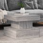 Mesa de centro con luces LED gris Sonoma 50x50x40 cm de , Mesas de centro - Ref: Foro24-839845, Precio: 78,80 €, Descuento: %