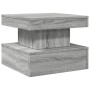 Mesa de centro con luces LED gris Sonoma 50x50x40 cm de , Mesas de centro - Ref: Foro24-839845, Precio: 78,80 €, Descuento: %