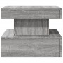 Mesa de centro con luces LED gris Sonoma 50x50x40 cm de , Mesas de centro - Ref: Foro24-839845, Precio: 78,80 €, Descuento: %