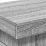 Mesa de centro con luces LED gris Sonoma 50x50x40 cm de , Mesas de centro - Ref: Foro24-839845, Precio: 78,80 €, Descuento: %