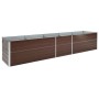Arriate de acero galvanizado marrón 400x80x45 cm de vidaXL, Maceteros y jardineras - Ref: Foro24-47058, Precio: 87,85 €, Desc...