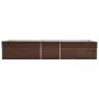 Arriate de acero galvanizado marrón 400x80x45 cm de vidaXL, Maceteros y jardineras - Ref: Foro24-47058, Precio: 85,17 €, Desc...