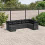 Set de sofás de jardín 8 piezas y cojines ratán sintético negro de , Conjuntos de jardín - Ref: Foro24-3263271, Precio: 507,7...
