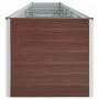 Arriate de acero galvanizado marrón 400x80x45 cm de vidaXL, Maceteros y jardineras - Ref: Foro24-47058, Precio: 85,17 €, Desc...