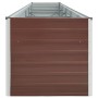 Arriate de acero galvanizado marrón 400x80x45 cm de vidaXL, Maceteros y jardineras - Ref: Foro24-47058, Precio: 87,85 €, Desc...