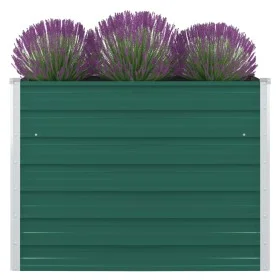 Jardinera elevada de acero galvanizado verde 100x100x77 cm de vidaXL, Maceteros y jardineras - Ref: Foro24-47021, Precio: 60,...