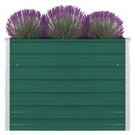 Jardinera elevada de acero galvanizado verde 100x100x77 cm de vidaXL, Maceteros y jardineras - Ref: Foro24-47021, Precio: 58,...