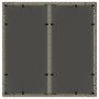 Mesa de jardín superficie de vidrio ratán PE gris 90x90x75 cm de , Mesas de jardín - Ref: Foro24-365526, Precio: 106,10 €, De...