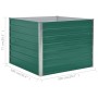 Jardinera elevada de acero galvanizado verde 100x100x77 cm de vidaXL, Maceteros y jardineras - Ref: Foro24-47021, Precio: 58,...