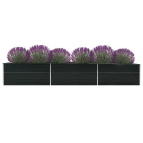 Galvanized anthracite steel garden bed 480x80x77 cm by vidaXL, Pots and planters - Ref: Foro24-47071, Price: 164,94 €, Discou...