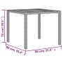 Mesa de jardín superficie madera acacia ratán gris 90x90x75 cm de , Mesas de jardín - Ref: Foro24-365530, Precio: 110,92 €, D...