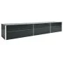 Arriate de jardín de acero galvanizado antracita 480x80x77 cm de vidaXL, Maceteros y jardineras - Ref: Foro24-47071, Precio: ...