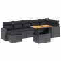 Set de sofás de jardín 8 piezas y cojines ratán sintético negro de , Conjuntos de jardín - Ref: Foro24-3264730, Precio: 480,8...
