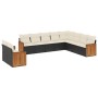Set de sofás de jardín 10 pzas cojines ratán sintético negro de , Conjuntos de jardín - Ref: Foro24-3227792, Precio: 586,47 €...