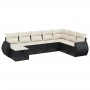 Set de sofás de jardín 8 piezas y cojines ratán sintético negro de , Conjuntos de jardín - Ref: Foro24-3264202, Precio: 455,2...