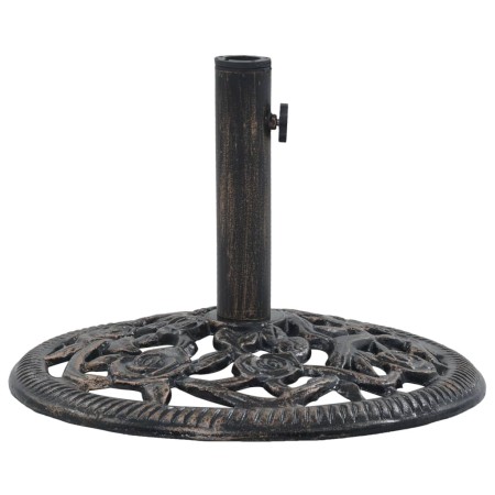 Base de sombrilla de hierro fundido color bronce 12 kg 48 cm de vidaXL, Bases para sombrillas - Ref: Foro24-47861, Precio: 60...
