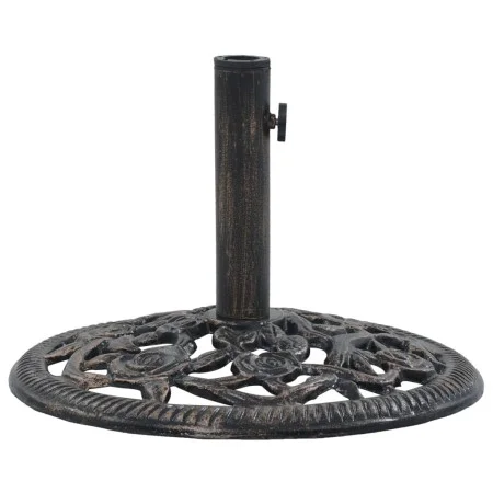 Base de sombrilla de hierro fundido color bronce 12 kg 48 cm de vidaXL, Bases para sombrillas - Ref: Foro24-47861, Precio: 56...