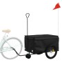 Remolque para bicicleta hierro negro 30 kg de , Remolques para bicicletas - Ref: Foro24-94101, Precio: 89,60 €, Descuento: %