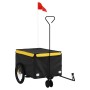 Remolque para bicicleta hierro negro y amarillo 30 kg de , Remolques para bicicletas - Ref: Foro24-94099, Precio: 89,78 €, De...