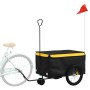 Remolque para bicicleta hierro negro y amarillo 30 kg de , Remolques para bicicletas - Ref: Foro24-94099, Precio: 89,78 €, De...