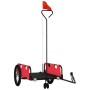 Remolque para bicicletas hierro y tela Oxford rojo de , Remolques para bicicletas - Ref: Foro24-94188, Precio: 84,29 €, Descu...