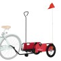 Remolque para bicicletas hierro y tela Oxford rojo de , Remolques para bicicletas - Ref: Foro24-94188, Precio: 84,29 €, Descu...