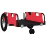 Remolque para bicicletas hierro y tela Oxford rojo de , Remolques para bicicletas - Ref: Foro24-94188, Precio: 84,29 €, Descu...