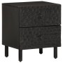 Mesita de noche de madera maciza de mango negra 40x33x46 cm de , Mesitas de noche - Ref: Foro24-356817, Precio: 66,39 €, Desc...