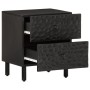 Mesita de noche de madera maciza de mango negra 40x33x46 cm de , Mesitas de noche - Ref: Foro24-356817, Precio: 66,39 €, Desc...
