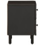 Mesita de noche de madera maciza de mango negra 40x33x46 cm de , Mesitas de noche - Ref: Foro24-356817, Precio: 66,39 €, Desc...