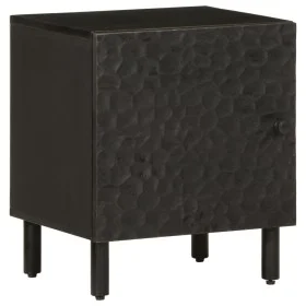Nachttisch aus massivem schwarzem Mangoholz, 40 x 33 x 46 cm von , Nachttische - Ref: Foro24-356815, Preis: 39,89 €, Rabatt: %