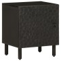 Mesita de noche de madera maciza de mango negra 40x33x46 cm de , Mesitas de noche - Ref: Foro24-356815, Precio: 40,28 €, Desc...