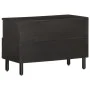 Mueble de TV madera maciza de mango negro 70x33x46 cm de , Muebles TV - Ref: Foro24-356820, Precio: 63,07 €, Descuento: %